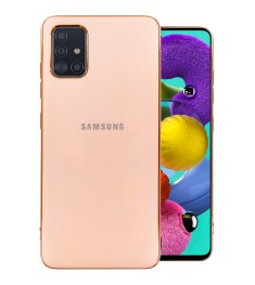 Силикон Zefir Matte Case Samsung Galaxy A51 (2020) (Розовое-золото)