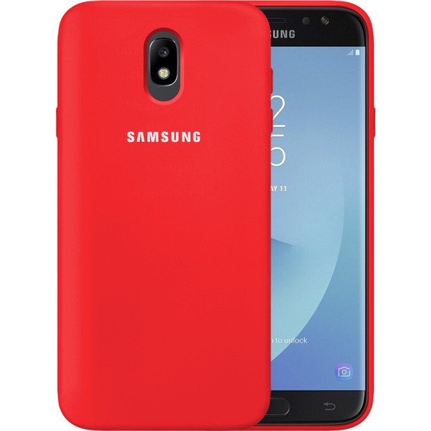 Силикон Original Case Samsung Galaxy J7 (2017) J730 (Красный)