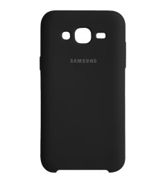 Силикон Original Case Logo Samsung Galaxy J5 (2015) J500 (Чёрный)
