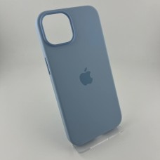 Чехол Silicone Case with MagSafe Apple iPhone 14 (Sky)