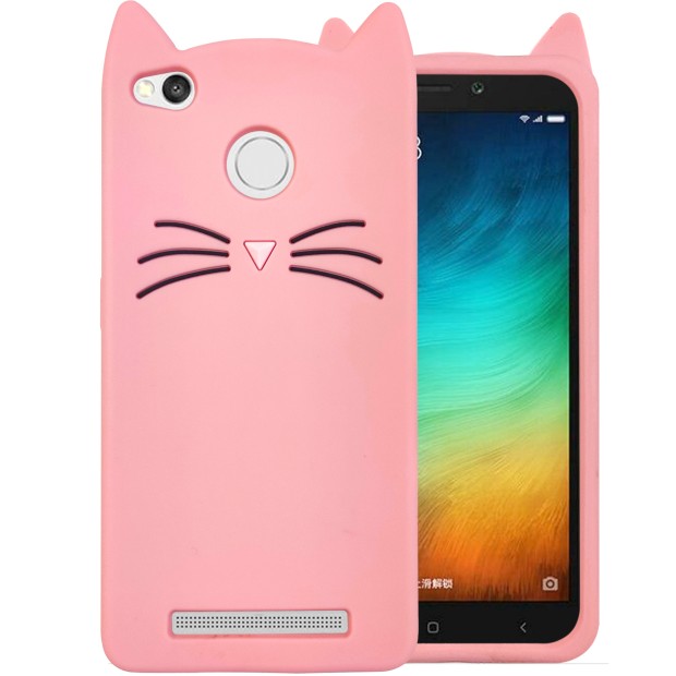 Силикон Kitty Case Xiaomi Redmi 3s / 3 Pro / 3x (Розовый)