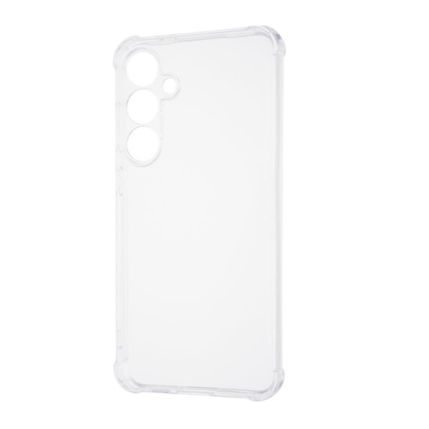 Силикон 6D Samsung Galaxy S24 FE (ShutCam) (Прозрачный)