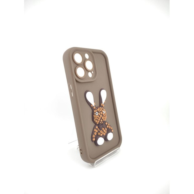 Чехол Pretty Things Case Apple iPhone 15 Pro Max (Brown/Rabbit)