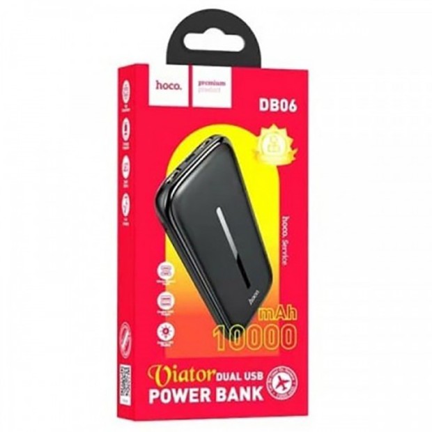 PowerBank Hoco DB06 Viator 10000mAh (Black)