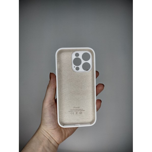 Силикон Original RoundCam Case Apple iPhone 14 Pro (06) White