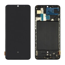 Дисплей для Samsung A705 Galaxy A70 (2019) с чёрным тачскрином и чёрной корпусной рамкой OLED