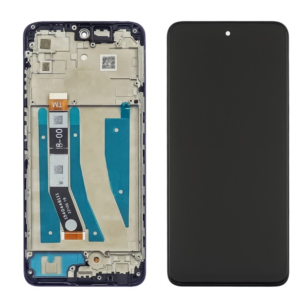 Дисплей для Motorola G32 с чёрным тачскрином и корпусной рамкой