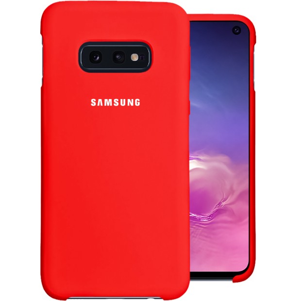 Силикон Original 360 Case Logo Samsung Galaxy S10e (Красный)