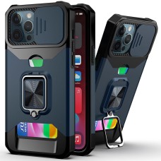 Бронь-чехол Protective Armor Case Apple iPhone 12 / 12 Pro (Тёмно-синий)