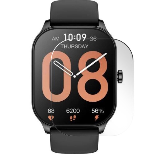 Защитное стекло 5D Amazfit Pop 3S Black