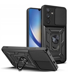 Бронь-чехол Ring Serge Armor Case Samsung Galaxy S24 FE (ShutCam) (Чёрный)