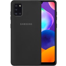 Силикон Original 360 Case Logo Samsung Galaxy A31 (2020) (Чёрный)