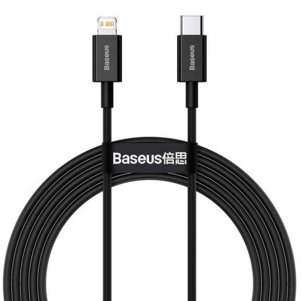 USB-кабель Baseus Superior PD 20W (1m) (Type-C to Lightning) (Чёрный) CATLYS-A01