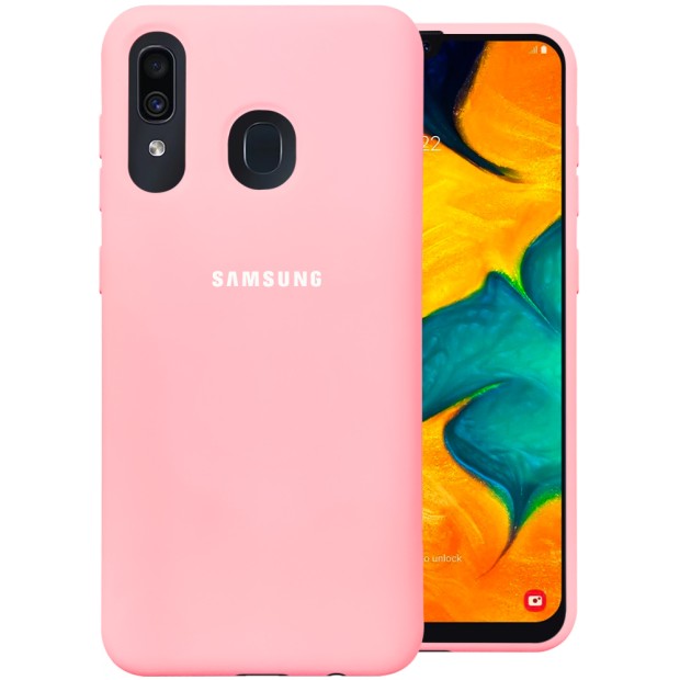 Силикон Original Case Samsung Galaxy A20 / A30 (2019) (Розовый)