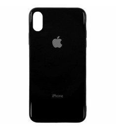 Накладка Premium Glass Case Apple iPhone XS Max (черный)