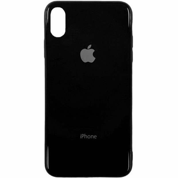 Накладка Premium Glass Case Apple iPhone XS Max (черный)