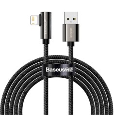 USB-кабель Baseus Legend Series Elbow 2.4A (1m) (Lightning) (Чёрный) CALCS-01
