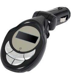 FM - модулятор Optima FM-04 (Bluetooth, MicroSD, USB, Aux) Black