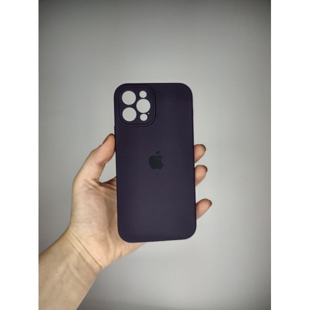 Силикон Original RoundCam Case Apple iPhone 12 Pro (Eggplant)