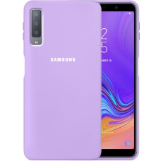 Силикон Original 360 Case Logo Samsung Galaxy A7 (2018) A750 (Фиалковый)