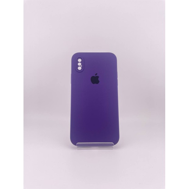 Силикон Original Square RoundCam Case Apple iPhone X / XS (87) Amethyst
