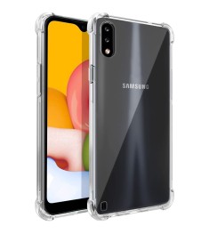 Силикон 6D Samsung Galaxy A01 (2020) (Прозрачный)