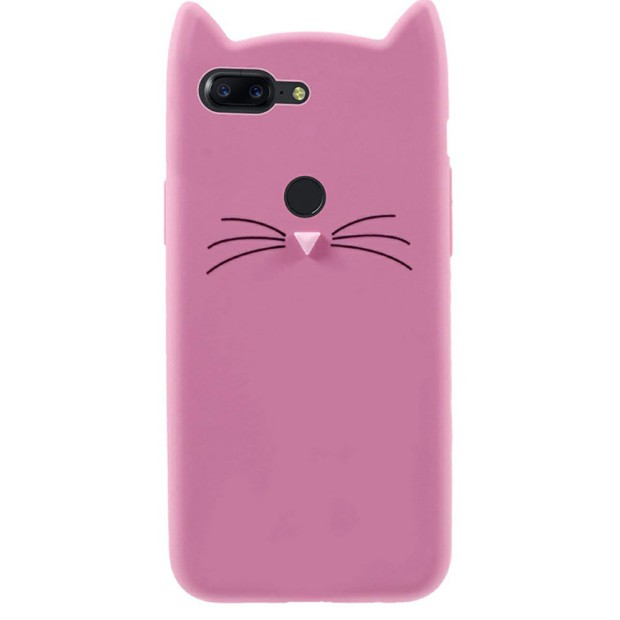 Силиконовый чехол Kitty Case Huawei Honor 9 Lite (розовый)