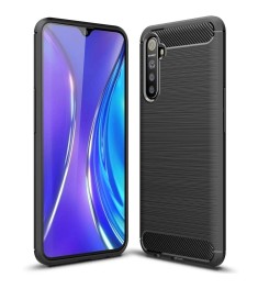 Силикон Polished Carbon Realme 6 (Чёрный)