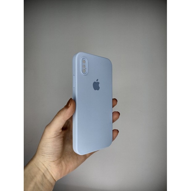 Силикон Original Square RoundCam Case Apple iPhone X / XS (15) Lilac