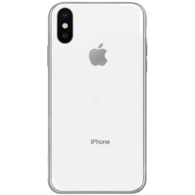 Силиконовый чехол Zefir Case Apple iPhone X / XS (Белый)