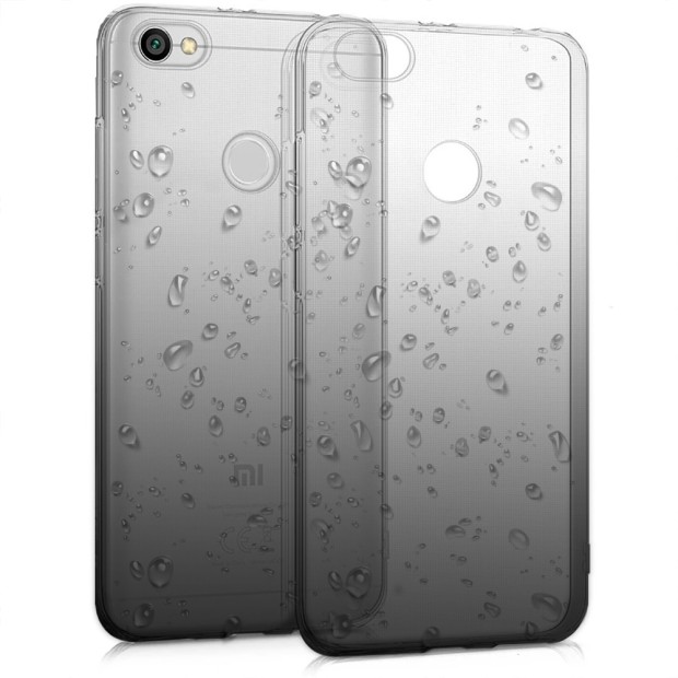 Силікон Rain Gradient Xiaomi Redmi Note 5a (Чорно-сірий)