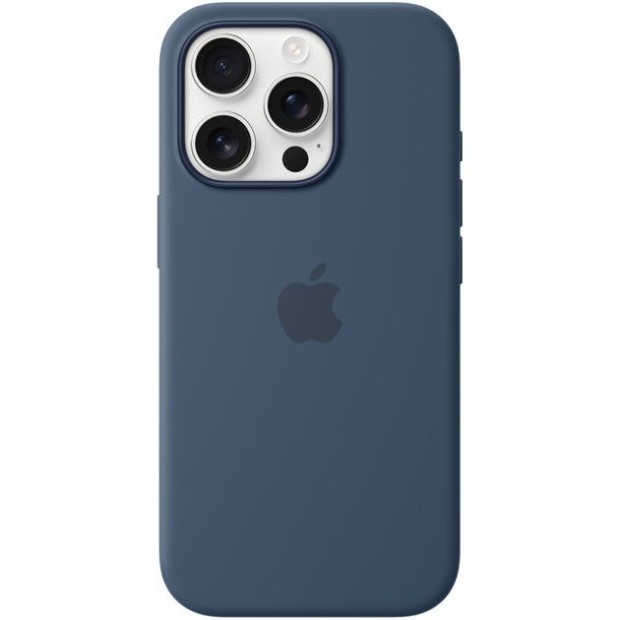 Чехол Silicone Case with MagSafe Apple iPhone 16 Pro (Denim)