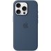 Чехол Silicone Case with MagSafe Apple iPhone 16 Pro (Denim)