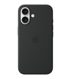 Чехол Silicone Case with MagSafe Apple iPhone 16 (Black)