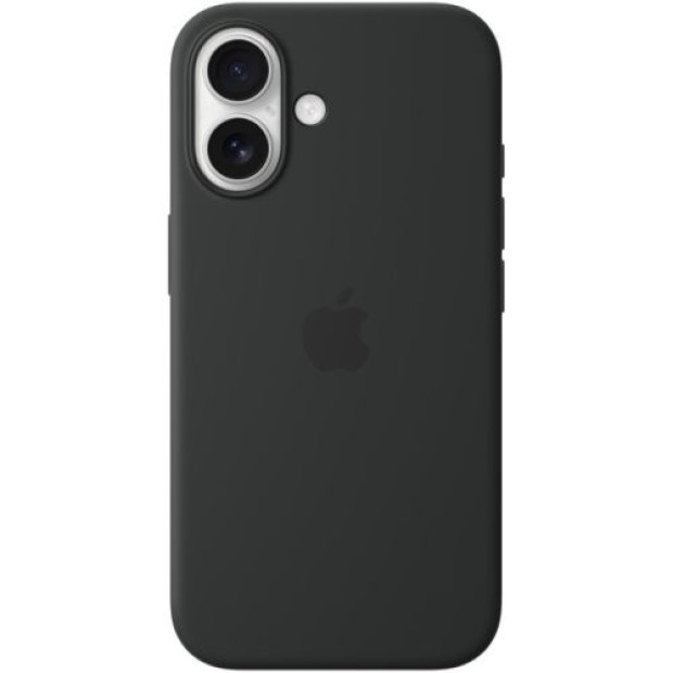 Чехол Silicone Case with MagSafe Apple iPhone 16 (Black)