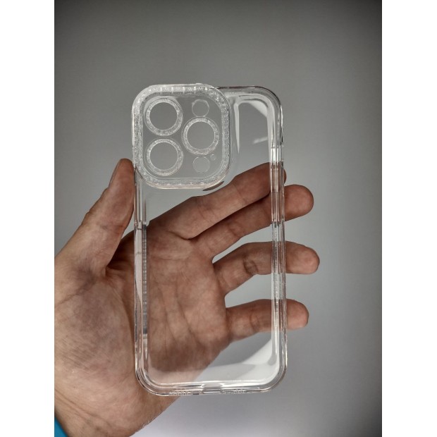 Чехол силиконовый Diamond Apple iPhone 14 Pro (Прозрачный)