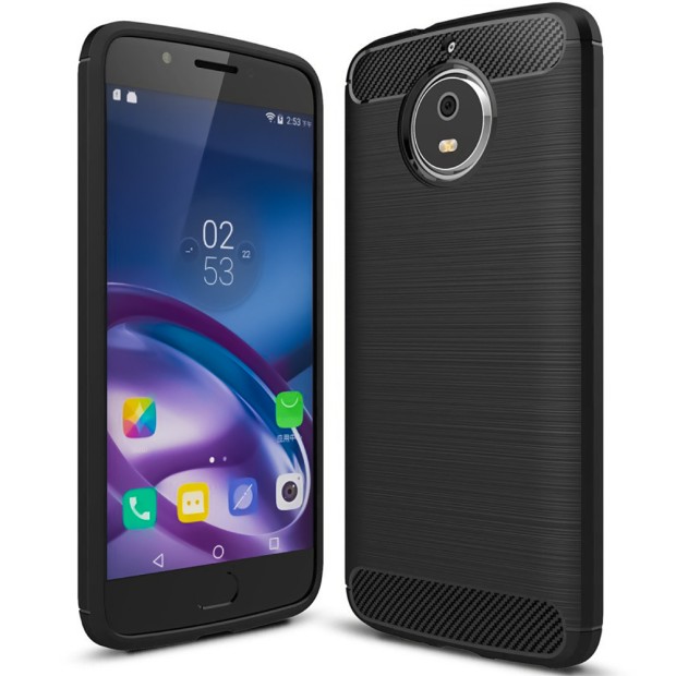 Силикон Polished Carbon Motorola G5S (Чёрный)