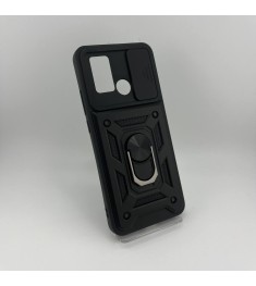 Бронь-чехол Ring Serge Armor ShutCam Case Xiaomi Poco C40 (Чёрный)