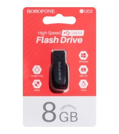 USB флеш-накопитель Borofone Drive UD2 8Gb (Чёрный)