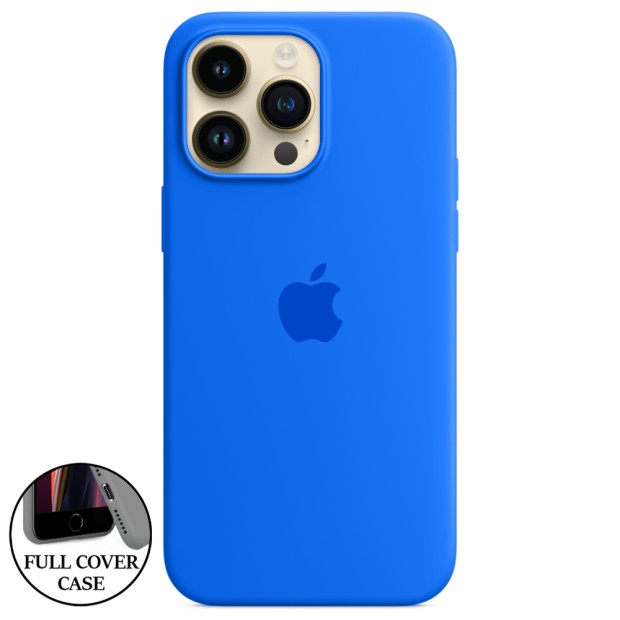 Силикон Original Round Case Apple iPhone 14 Pro Max (12) Royal Blue