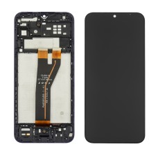 Дисплей для Samsung M146B Galaxy M14 (2023) с чёрным тачскрином и корпусной рамкой