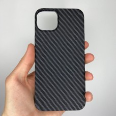 Чехол-накладка Carbon MagSafe для Apple iPhone 14 Plus (Чёрный)