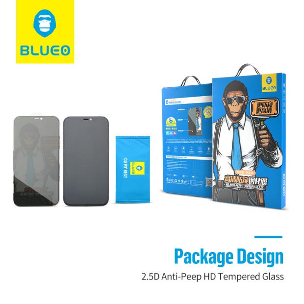 Скло 5D Blueo Privacy HD Apple iPhone 12/12 Pro Black
