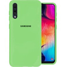Силиконовый чехол Original Case (HQ) Samsung Galaxy A30s / A50 / A50s (2019) (Зелёный)