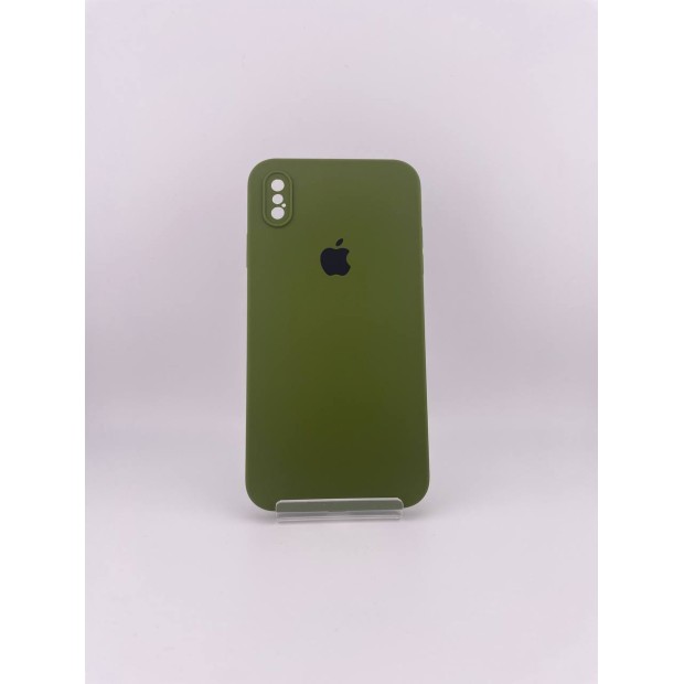 Силикон Original Square RoundCam Case Apple iPhone XS Max (46) Deep Green