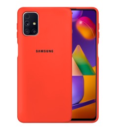 Силикон Original 360 Case Logo Samsung Galaxy M31S (2020) (Огненный)
