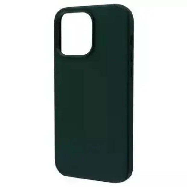 Чехол WAVE Premium Leather Edition Case with MagSafe iPhone 14 Plus / 15 Plus (Forest Green)