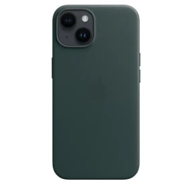 Чехол WAVE Premium Leather Edition Case with MagSafe iPhone 14 Plus / 15 Plus (Forest Green)