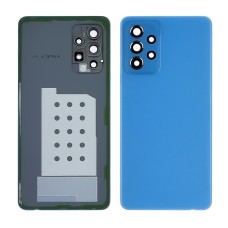 Задняя крышка для Samsung A725 Galaxy A72 (2021) Awesome Blue голубая со стеклом камеры