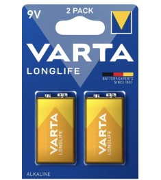 Батарейка Varta Extra LongLife 4122 6LR61 (2шт)